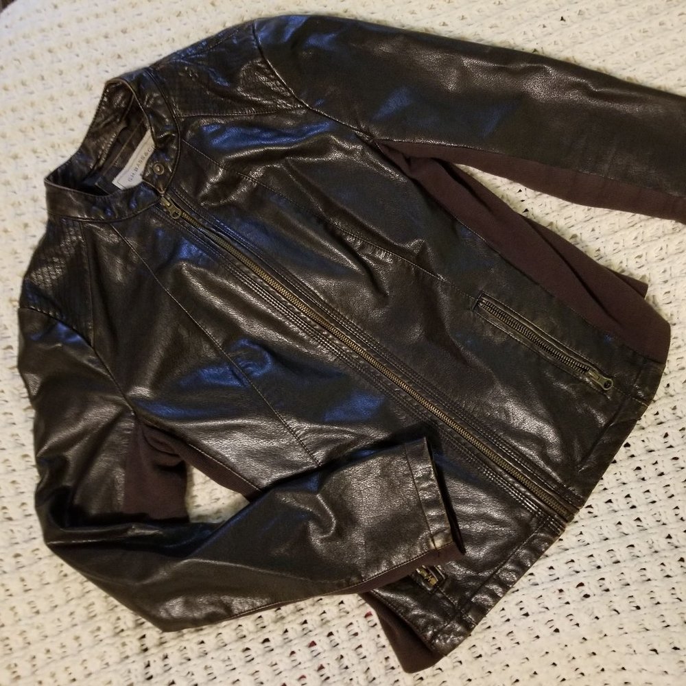 GH Bass Faux Leather Jacket